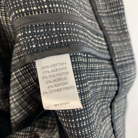 J. Jill Tweed Blazer Double Button Textured Long Sleeve Notched Collar Cotton 8 - Picture 7 of 8